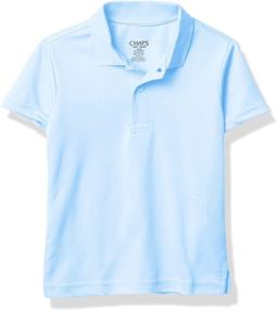 img 3 attached to Chaps School Uniform Performance Sleeve Boys' Clothing ~ Tops, Tees & Shirts