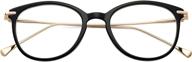 bouryo vintage round non prescription glasses logo