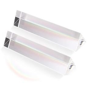 img 4 attached to 🔍 Cedilis 2-Pack 6 Inch Light Optical Glass Crystal Triangular Prism: Enhance Light Refraction Spectrum Learning, Unique Photography, and Science Physics Teaching