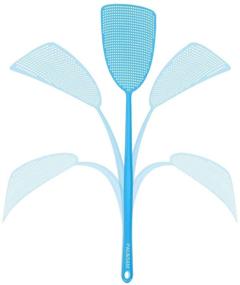 img 3 attached to 🪰 3-Pack Fly Swatter | Strong & Flexible Manual Swat Set for Pest Control | Assorted Colors (3 Colors)