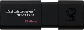 img 4 attached to Kingston DataTraveler 64GB 100 G3 USB 3.0 (DT100G3/64GB) - Black