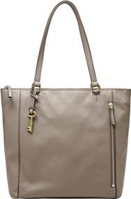 img 1 attached to Fossil Womens Leather Shopper Handbag Women's Handbags & Wallets in Top-Handle Bags