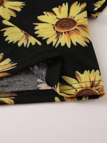 img 1 attached to SOLY HUX Sunflower Crop Top: Trendy Girl's Short Sleeve Tee for Stylish Summer Looks