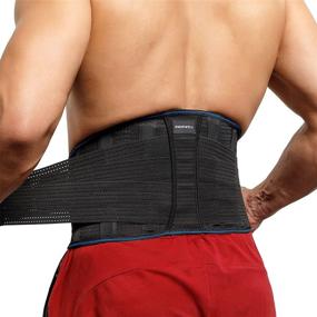 img 4 attached to 🏋️ XXL Back Brace for Lower Back Pain Relief & Sciatica Support - Lumbar Belt for Lifting-Men/Women