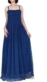 img 4 attached to 👗 Boho Lace Plus Size Maxi Wedding Evening Party Dress - Lined Prom Gown Gift for Women