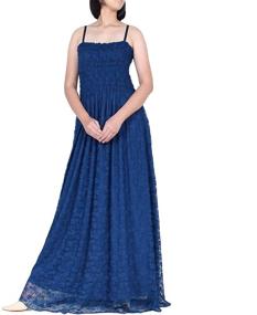 img 1 attached to 👗 Boho Lace Plus Size Maxi Wedding Evening Party Dress - Lined Prom Gown Gift for Women