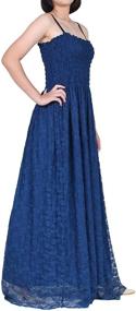 img 2 attached to 👗 Boho Lace Plus Size Maxi Wedding Evening Party Dress - Lined Prom Gown Gift for Women