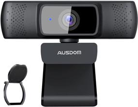 img 4 attached to 🎥 Enhanced Autofocus 1080P Webcam: AUSDOM AF640 Full HD Business Web Camera with Dual Noise Reduction Microphones, Privacy Cover, and Wide-Angle View – Perfect for Desktop/Laptop/Mac, Ideal for Skype/Twitch/Lync/WebEx