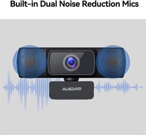 img 1 attached to 🎥 Enhanced Autofocus 1080P Webcam: AUSDOM AF640 Full HD Business Web Camera with Dual Noise Reduction Microphones, Privacy Cover, and Wide-Angle View – Perfect for Desktop/Laptop/Mac, Ideal for Skype/Twitch/Lync/WebEx