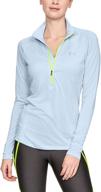 🏃 stay comfortable and stylish with under armour women's tech twist ½ zip long sleeve pullover logo