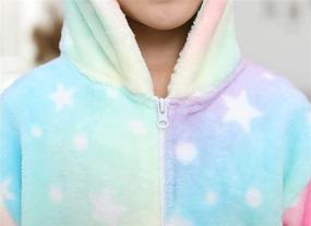 img 1 attached to 🦄 Stylish & Vibrant Colorful Unicorn Onesie Pajamas - Yinhexingkong Xin