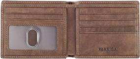 img 4 attached to Parrigai RFID Blocking Genuine Leather Men's Wallet