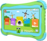 📱 enhanced kids tablet pc: 7 inch quad core android with 8-hour battery, ips screen, dual cameras, parental control, educational apps, and google play store logo