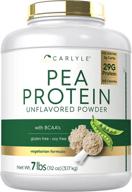 🌿 carlyle unflavored pea protein powder 7lb - high protein, non-gmo, gluten and soy free - perfect for vegetarian diet logo