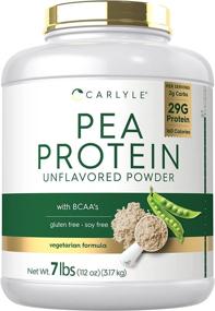 img 4 attached to 🌿 Carlyle Unflavored Pea Protein Powder 7lb - High Protein, Non-GMO, Gluten and Soy Free - Perfect for Vegetarian Diet