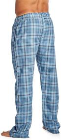 img 2 attached to 👨 Comfortable Men's Woven Lounge Pajama Set by Balanced Tech: Relax in Style and Quality