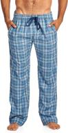 👨 comfortable men's woven lounge pajama set by balanced tech: relax in style and quality logo