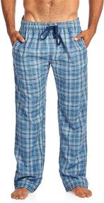 img 4 attached to 👨 Comfortable Men's Woven Lounge Pajama Set by Balanced Tech: Relax in Style and Quality