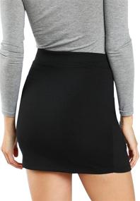 img 3 attached to 💃 Chic and Sophisticated: WDIRARA Women's Asymmetrical Solid Overlap Bodycon Workwear Skirt