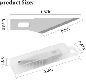 img 2 attached to 23-Piece Craft Knife Kit by DIYSELF - Precision Carving Hobby Knife Set with 20 Bonus Art Blades for Art, Scrapbooking, Stencil