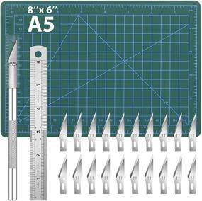 img 4 attached to 23-Piece Craft Knife Kit by DIYSELF - Precision Carving Hobby Knife Set with 20 Bonus Art Blades for Art, Scrapbooking, Stencil