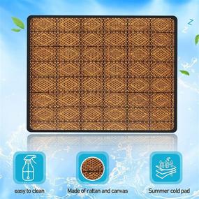 img 3 attached to 🐇 JCOLUSHI 3-Piece Hamster Bunny Mat Set: Cooling Comfort for Bunnies in Summer, Warmth in Autumn - 38x41cm