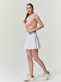 img 2 attached to Raroauf Womens Lightweight Pleated Athletic Women's Clothing and Skirts