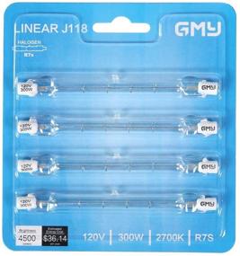 img 4 attached to 💡 High Lumen Dimmable J Type Halogen Bulbs - 4 Pack, 4500 Lumens