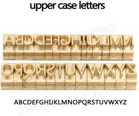 img 2 attached to ZONEPACK Copper Brass Stamping Flexible Letters Numbers Alphabets Symbols Characters Molds - Hot Foil Stamping Machine Engraving Molds (Microsoft Elegant Black)