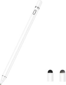 img 4 attached to 🖊️ Zspeed Stylus Pen for Apple iPad, Active Stylus Rechargeable Fine Tip Stylus Compatible with All Apple iPad, iPhone, iPad Pro, iPhone X, Android, Windows, and Capacitive Touchscreen Phones & Tablets (White)