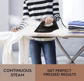 img 2 attached to 🔥 Electrolux SteadySteam Professional Steam Iron for Clothes - Powerful 1650 Watt Continuous Steam, Enhanced Even Heat Nonstick Ceramic Sole Plate, LCD Screen & 4 Temperature Settings