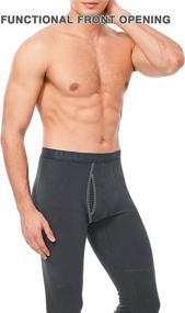 img 3 attached to 🔥 Winter Warmth Unleashed! DAVID ARCHY Men's Soft Base Layer Top & Bottom Fleece Lined Thermal Set Long John