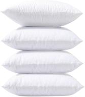 🛋️ phantoscope 18 x 18 pillow inserts: set of 4 hypoallergenic square form decorative throw pillow inserts for couch & sham – 18-inch cushion stuffer logo