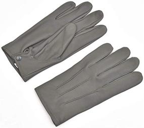 img 3 attached to 🧤 Premium Small Leather Driving Dress Gloves: Must-Have Men's Accessories