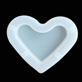 img 2 attached to ❤️ Love Heart Shape Ashtray Polymer Clay Silicone Mold: Crafting, Resin Epoxy Making DIY Decoration Tools - Semi-Transparent S088