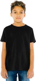 img 3 attached to 👕 American Apparel Kids' Short Sleeve T-Shirt in Fine Jersey Crewneck Style