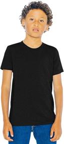 img 4 attached to 👕 American Apparel Kids' Short Sleeve T-Shirt in Fine Jersey Crewneck Style