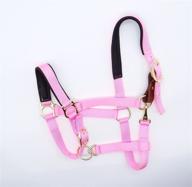 🐴 full horse size qik sport horse halter - padded nylon, breakaway leather, adjustable chin and throat snap logo