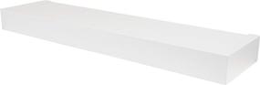 img 1 attached to 📦 HIGH &amp; MIGHTY 515607 Contemporary 24&#34; Floating Shelf Supports up to 20lbs, Effortless Tool-Free Dry Wall Mounting, Flat, Retail Packaging, White