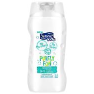 🧴 suave kids purely fun sensitive 3-in-1 shampoo, conditioner & body wash - 12 oz logo