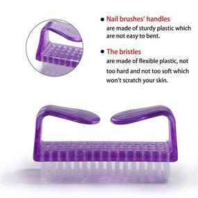 img 3 attached to Versatile 5-Pack Hand Fingernail Scrub Brushes - Must-Have Cleaning Tools for Nails and Toes, Ideal for Men and Women of All Ages (Multicolor)