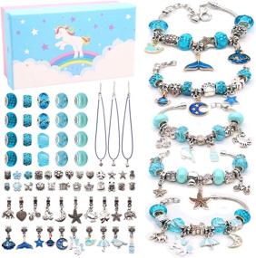 img 4 attached to 🦄 Unicorn Necklace Bracelets Jewelry Supplies: Ideal for Beading & Jewelry Making Projects