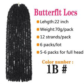 img 3 attached to Butterfly Crochet Distressed Pre Looped Extensions