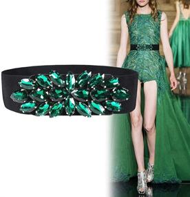 img 3 attached to 💎 Dorchid Rhinestone Women's Waistband: Adjustable Belt with Interlocking Accessories