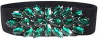 💎 dorchid rhinestone women's waistband: adjustable belt with interlocking accessories logo