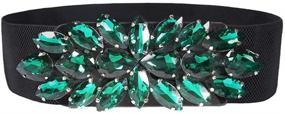 img 4 attached to 💎 Dorchid Rhinestone Women's Waistband: Adjustable Belt with Interlocking Accessories