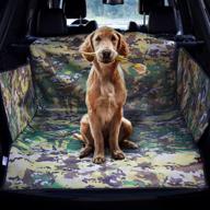 kingcamp suv cargo liner for dogs - car boot protector liners for dog car boot 🐶 covers in cars & trucks - non-slip, waterproof, machine washable - universal fit with bumper flap protector logo