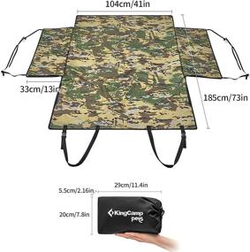 img 3 attached to Kingcamp SUV Cargo Liner for Dogs - Car Boot Protector Liners for Dog Car Boot 🐶 Covers in Cars & Trucks - Non-Slip, Waterproof, Machine Washable - Universal Fit with Bumper Flap Protector