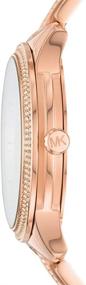 img 1 attached to Элегантный стиль: часы Michael Kors Rose Gold Runway с покрытым нержавеющей сталью ремешком