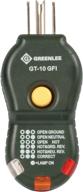 greenlee gt-10gfi circuit-gfi tester, small (black) logo